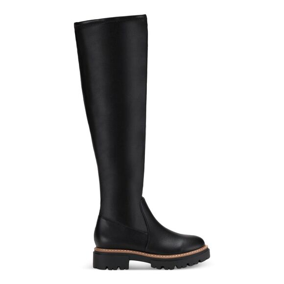 NWT SUN STONE Womens Black Jacksonn Round Toe Block Heel Riding Boot 8 M - Picture 3 of 5